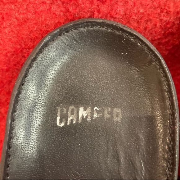 CAMPER Sz 39 Small Wedge Cross Front  Velcro Closure Leather Sandals - Picture 5 of 10